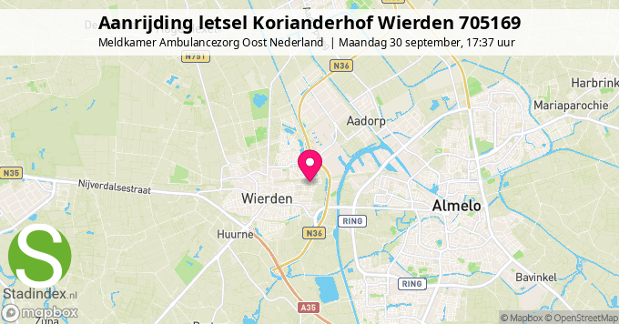 Aanrijding letsel Korianderhof Wierden 705169