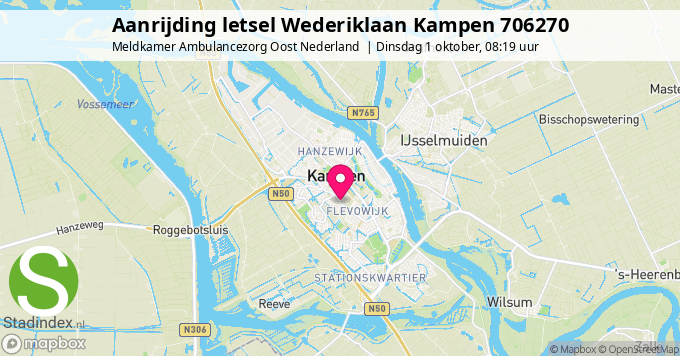 Aanrijding letsel Wederiklaan Kampen 706270