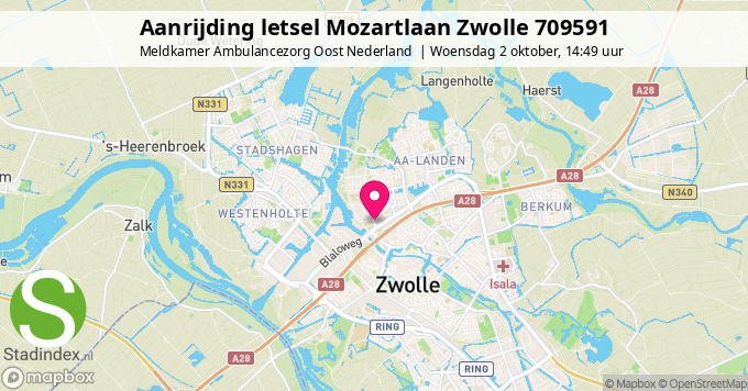 Aanrijding letsel Mozartlaan Zwolle 709591