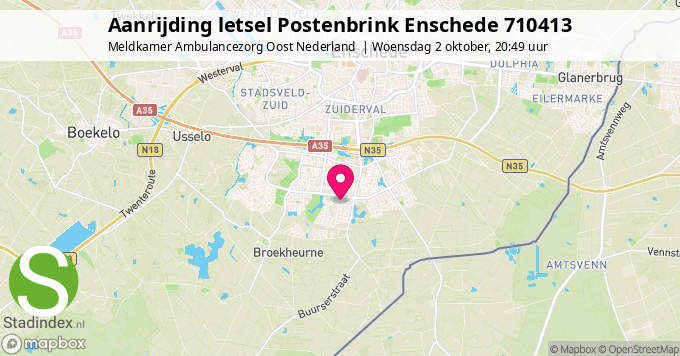 Aanrijding letsel Postenbrink Enschede 710413