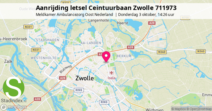 Aanrijding letsel Ceintuurbaan Zwolle 711973