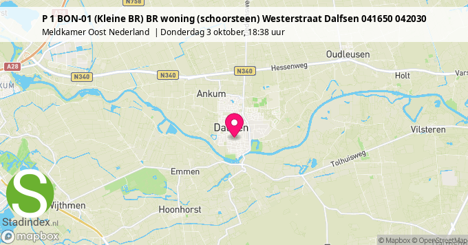 P 1 BON-01 (Kleine BR) BR woning (schoorsteen) Westerstraat Dalfsen 041650 042030