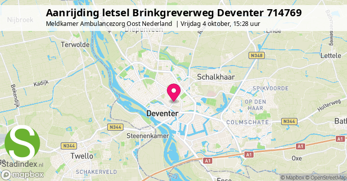 Aanrijding letsel Brinkgreverweg Deventer 714769