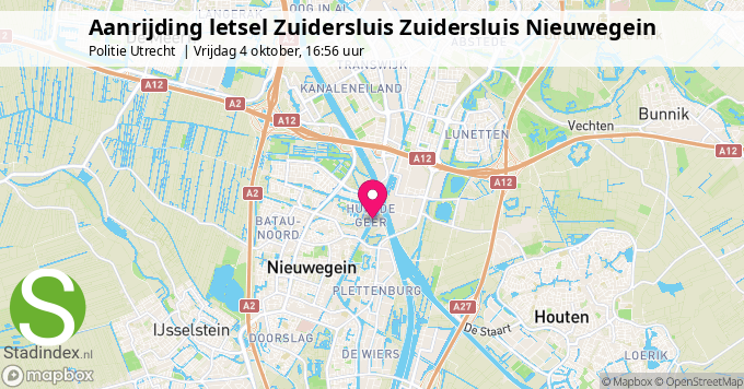 Aanrijding letsel Zuidersluis Zuidersluis Nieuwegein