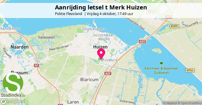 Aanrijding letsel t Merk Huizen