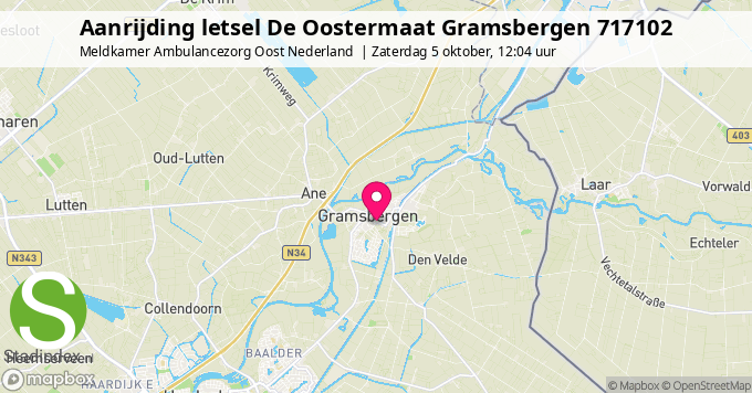 Aanrijding letsel De Oostermaat Gramsbergen 717102