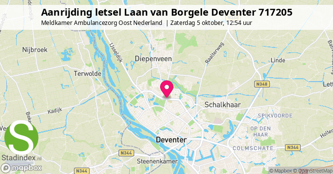 Aanrijding letsel Laan van Borgele Deventer 717205