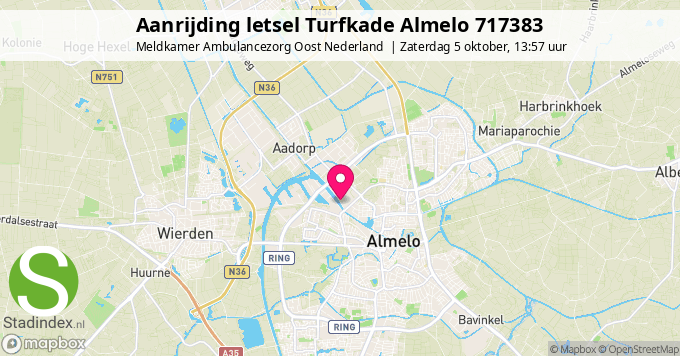 Aanrijding letsel Turfkade Almelo 717383