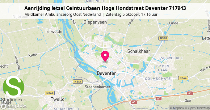 Aanrijding letsel Ceintuurbaan Hoge Hondstraat Deventer 717943