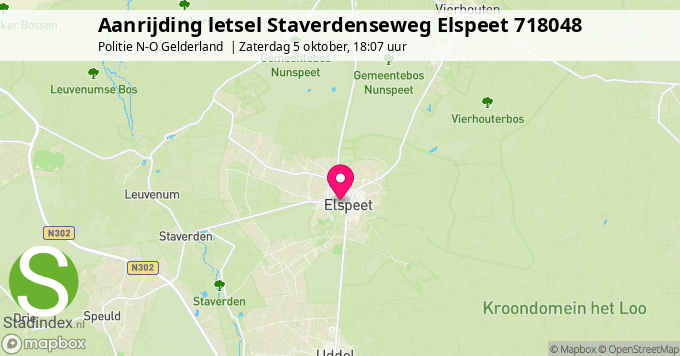 Aanrijding letsel Staverdenseweg Elspeet 718048