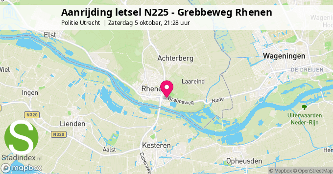 Aanrijding letsel N225 - Grebbeweg Rhenen