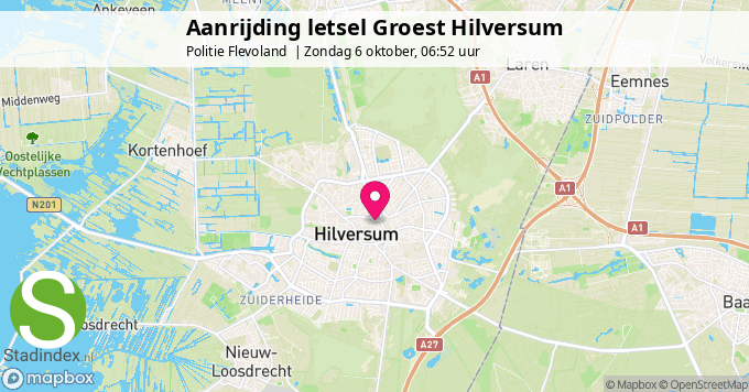 Aanrijding letsel Groest Hilversum