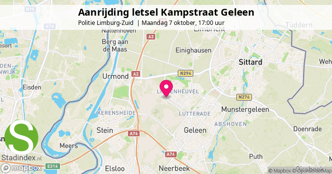 Aanrijding letsel Kampstraat Geleen