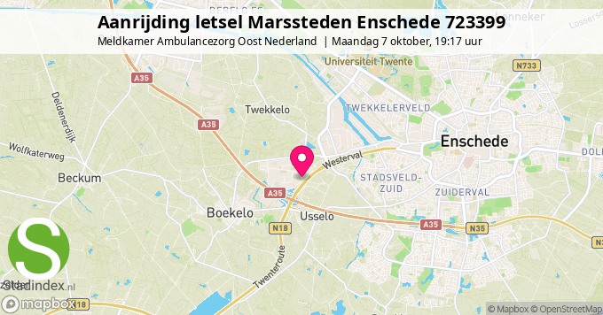 Aanrijding letsel Marssteden Enschede 723399