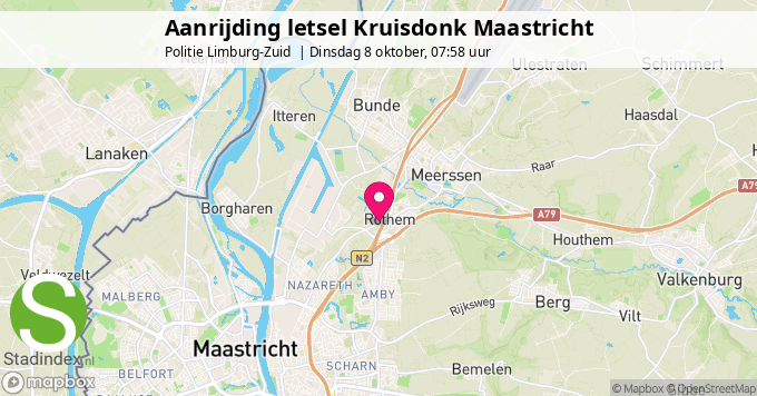 Aanrijding letsel Kruisdonk Maastricht