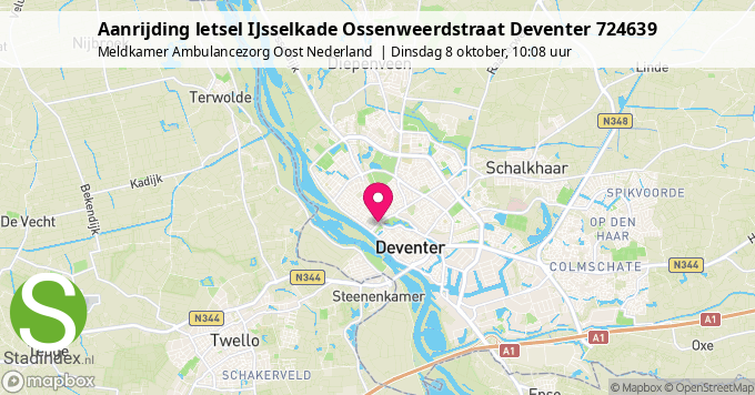 Aanrijding letsel IJsselkade Ossenweerdstraat Deventer 724639