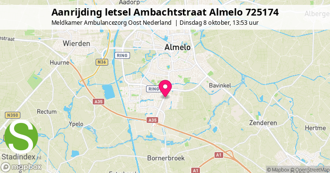 Aanrijding letsel Ambachtstraat Almelo 725174