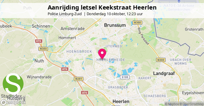 Aanrijding letsel Keekstraat Heerlen