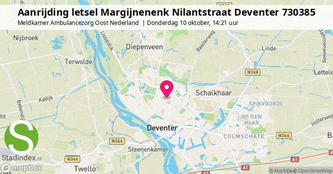 Aanrijding letsel Margijnenenk Nilantstraat Deventer 730385