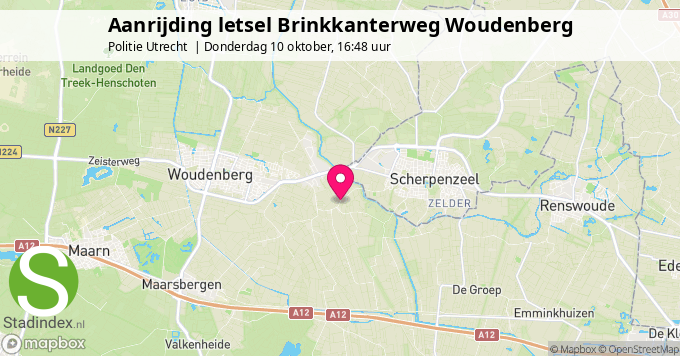 Aanrijding letsel Brinkkanterweg Woudenberg