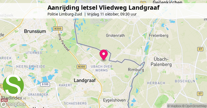 Aanrijding letsel Vliedweg Landgraaf