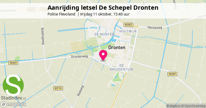 Aanrijding letsel De Schepel Dronten