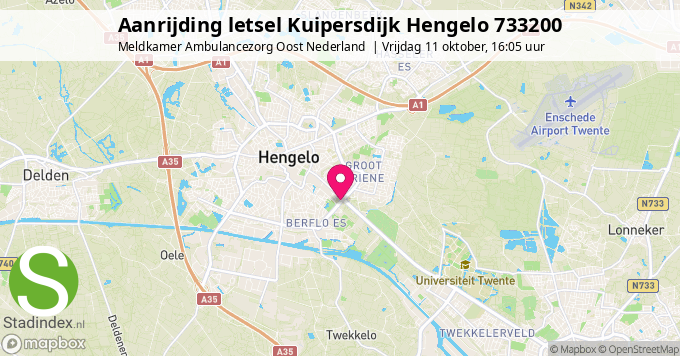 Aanrijding letsel Kuipersdijk Hengelo 733200