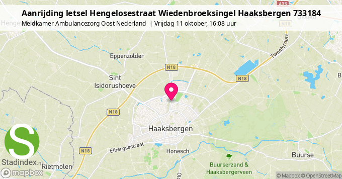 Aanrijding letsel Hengelosestraat Wiedenbroeksingel Haaksbergen 733184