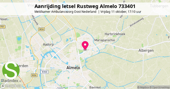 Aanrijding letsel Rustweg Almelo 733401