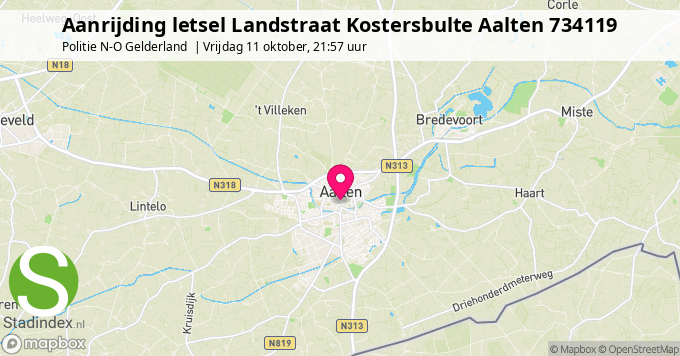 Aanrijding letsel Landstraat Kostersbulte Aalten 734119