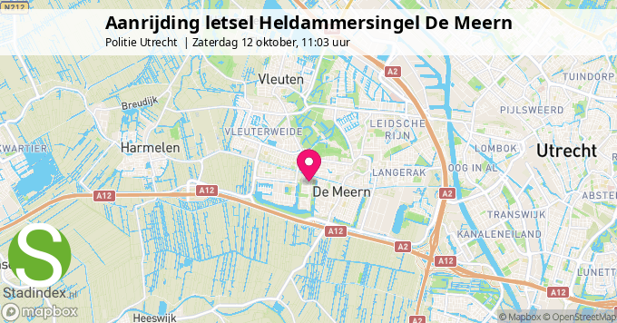 Aanrijding letsel Heldammersingel De Meern