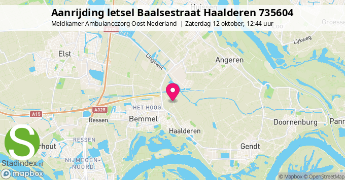 Aanrijding letsel Baalsestraat Haalderen 735604