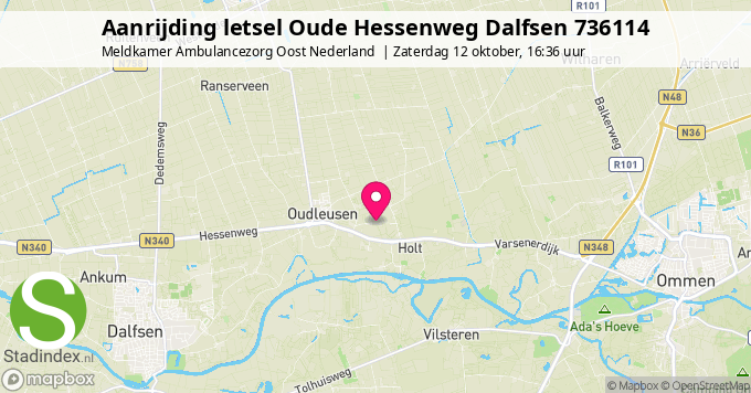 Aanrijding letsel Oude Hessenweg Dalfsen 736114