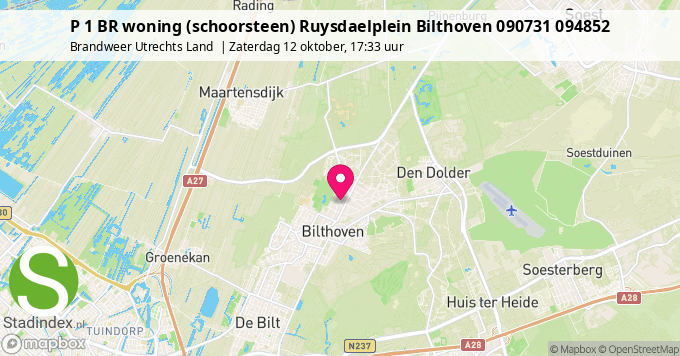 P 1 BR woning (schoorsteen) Ruysdaelplein Bilthoven 090731 094852