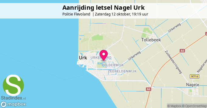 Aanrijding letsel Nagel Urk