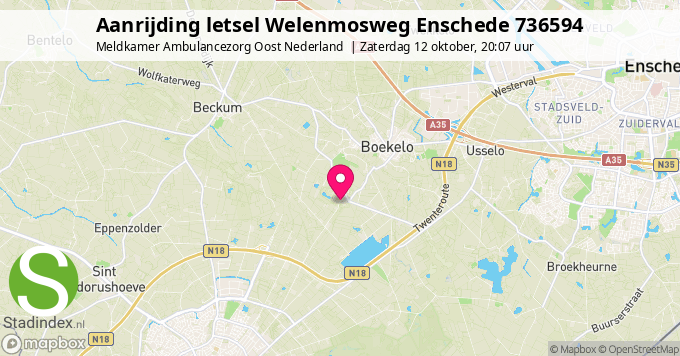 Aanrijding letsel Welenmosweg Enschede 736594