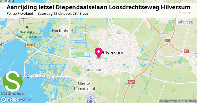 Aanrijding letsel Diependaalselaan Loosdrechtseweg Hilversum