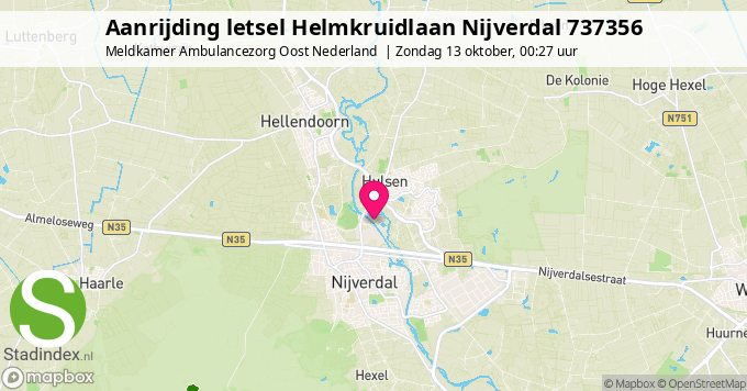 Aanrijding letsel Helmkruidlaan Nijverdal 737356