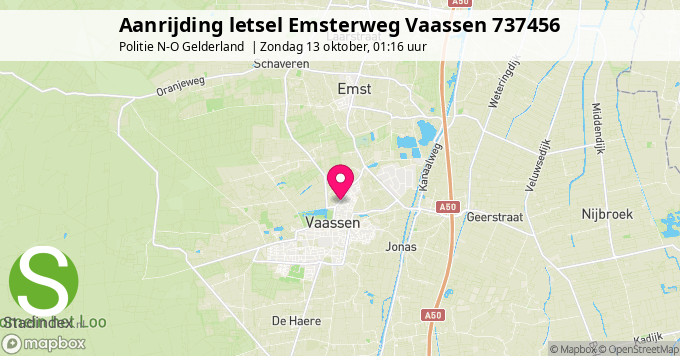 Aanrijding letsel Emsterweg Vaassen 737456