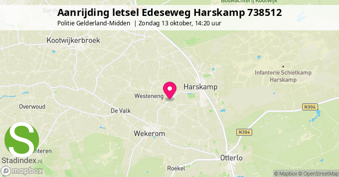 Aanrijding letsel Edeseweg Harskamp 738512