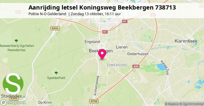 Aanrijding letsel Koningsweg Beekbergen 738713