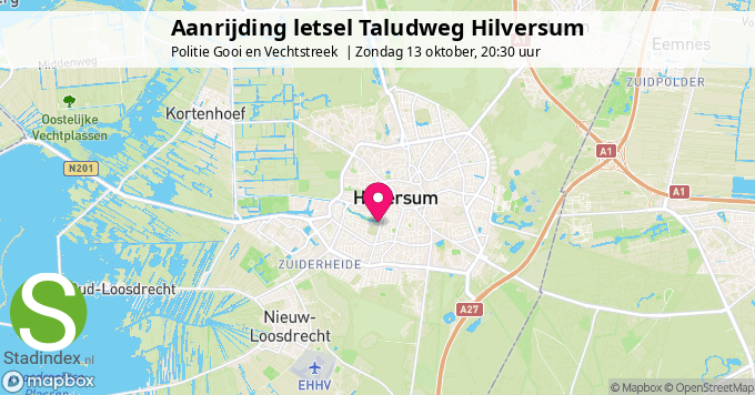 Aanrijding letsel Taludweg Hilversum