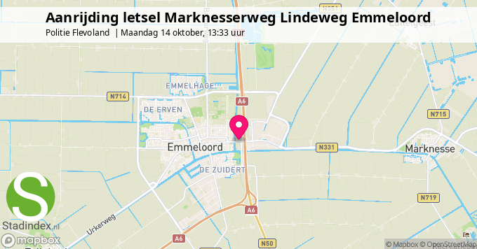 Aanrijding letsel Marknesserweg Lindeweg Emmeloord