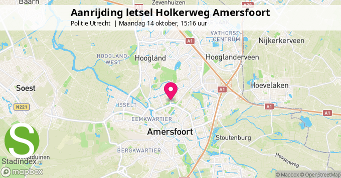 Aanrijding letsel Holkerweg Amersfoort