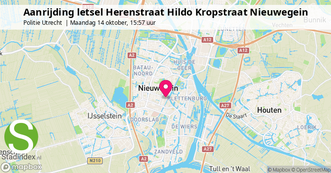 Aanrijding letsel Herenstraat Hildo Kropstraat Nieuwegein