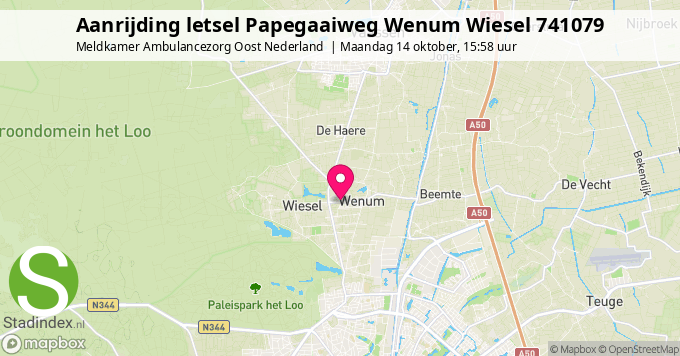 Aanrijding letsel Papegaaiweg Wenum Wiesel 741079