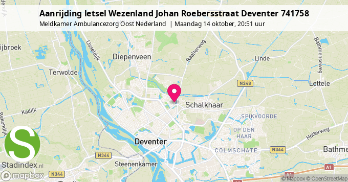 Aanrijding letsel Wezenland Johan Roebersstraat Deventer 741758