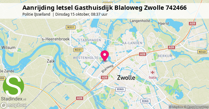 Aanrijding letsel Gasthuisdijk Blaloweg Zwolle 742466