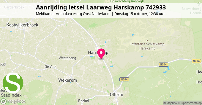 Aanrijding letsel Laarweg Harskamp 742933