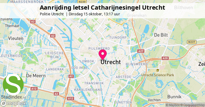 Aanrijding letsel Catharijnesingel Utrecht